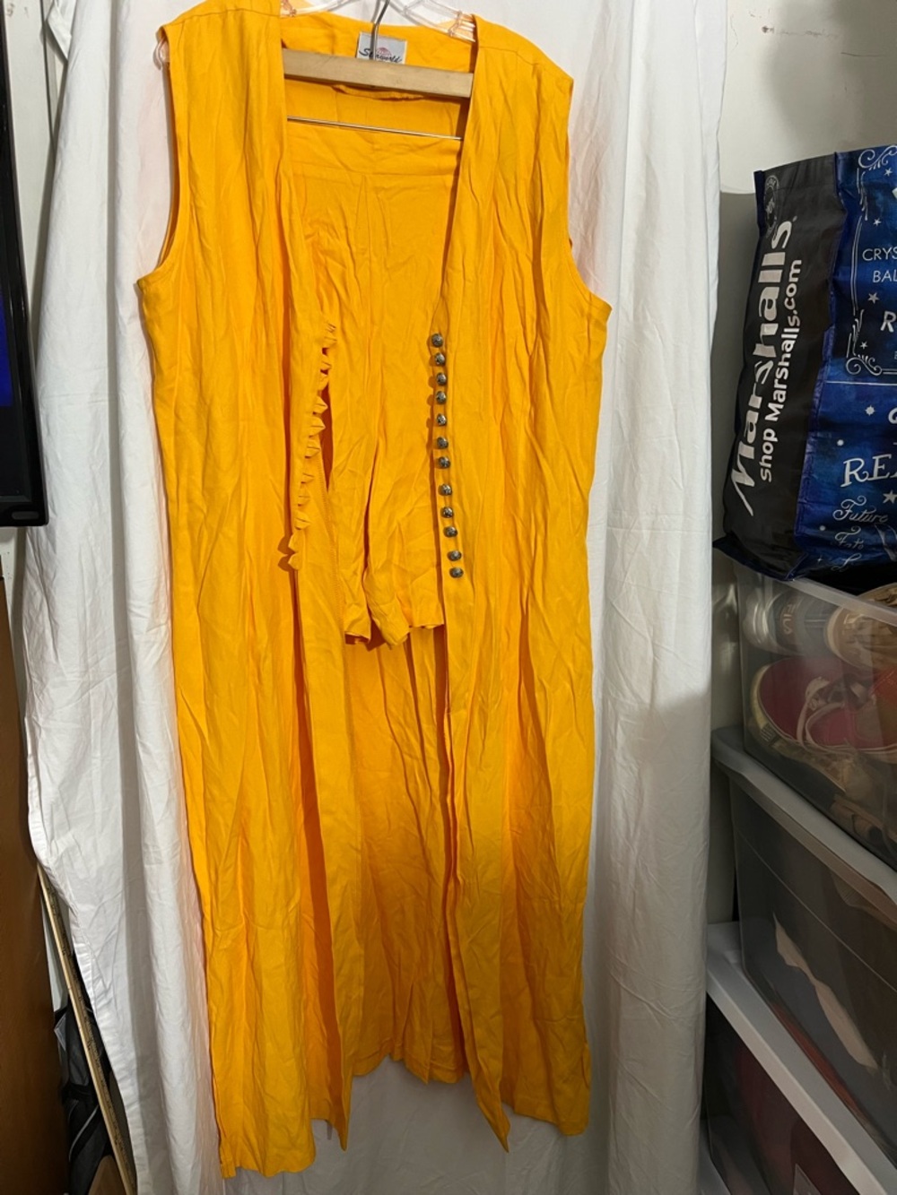 Sturworld Bright Yellow Sleeveless Long Vest